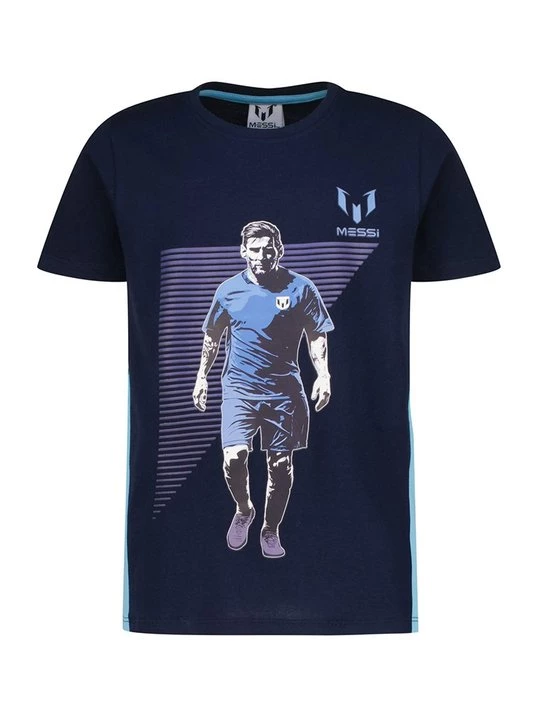 Foto van product T-shirt print Messi blauw