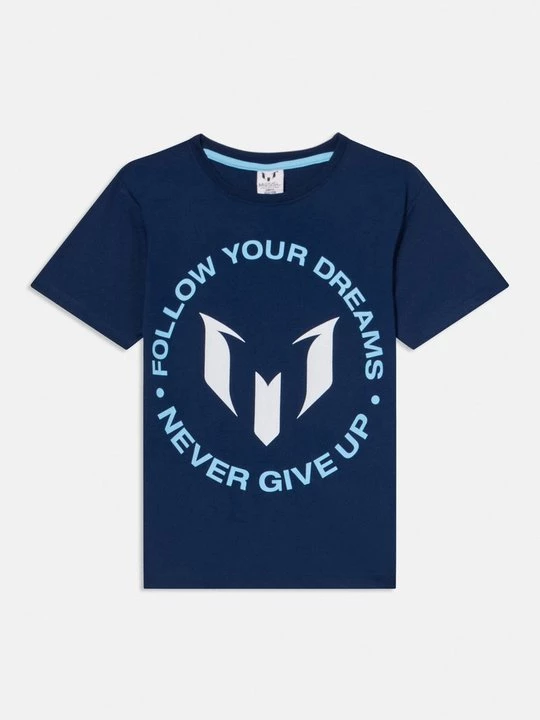 Foto van product T-shirt print Messi donkerblauw