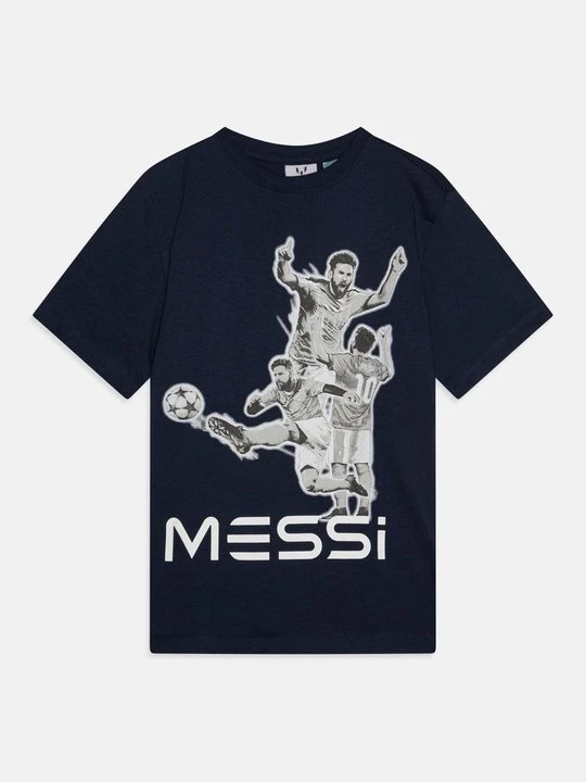 Foto van product T-shirt print Messi donkerblauw