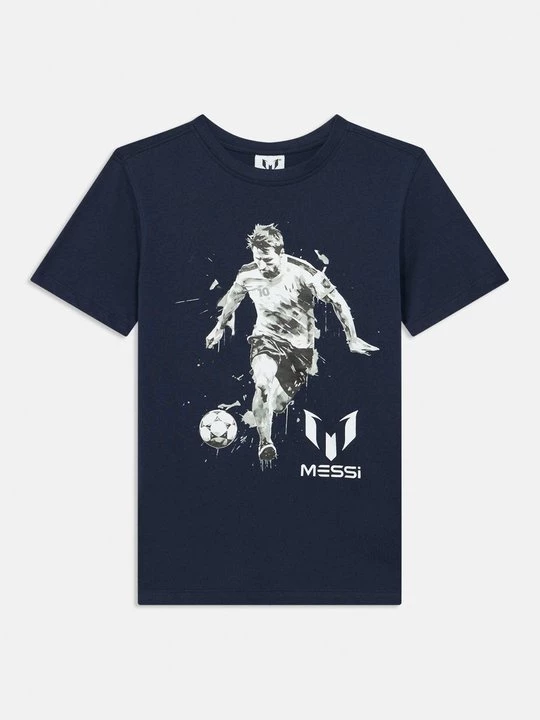 Foto van product T-shirt print Messi donkerblauw