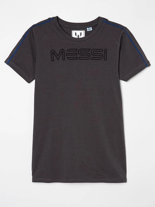 Foto van product T-shirt print Messi donkergrijs