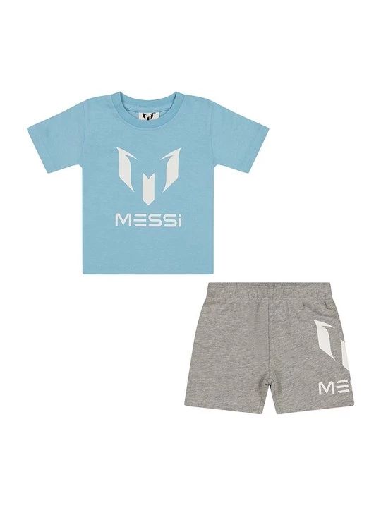 Foto van product T-shirt print Messi lichtblauw