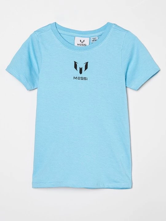 Foto van product T-shirt print Messi lichtblauw