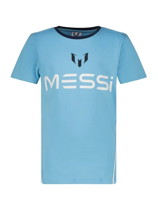Foto van product T-shirt print Messi lichtblauw