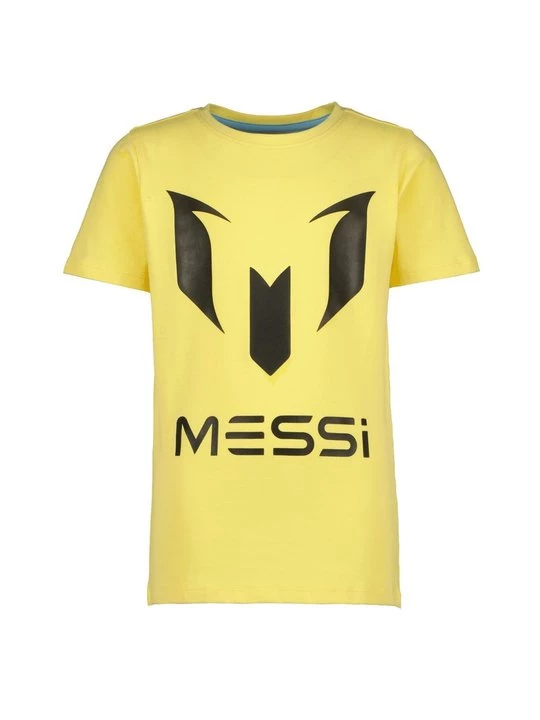 Foto van product T-shirt print Messi lichtgeel