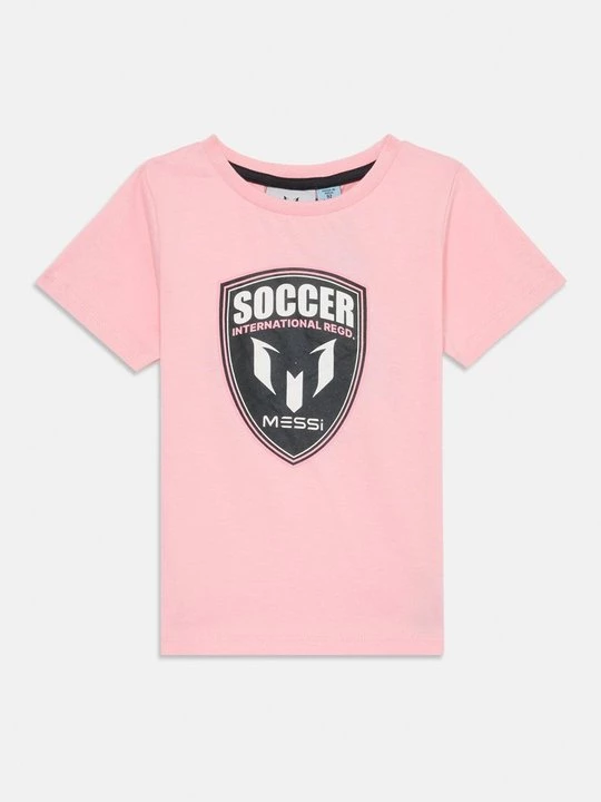 Foto van product T-shirt print Messi roze