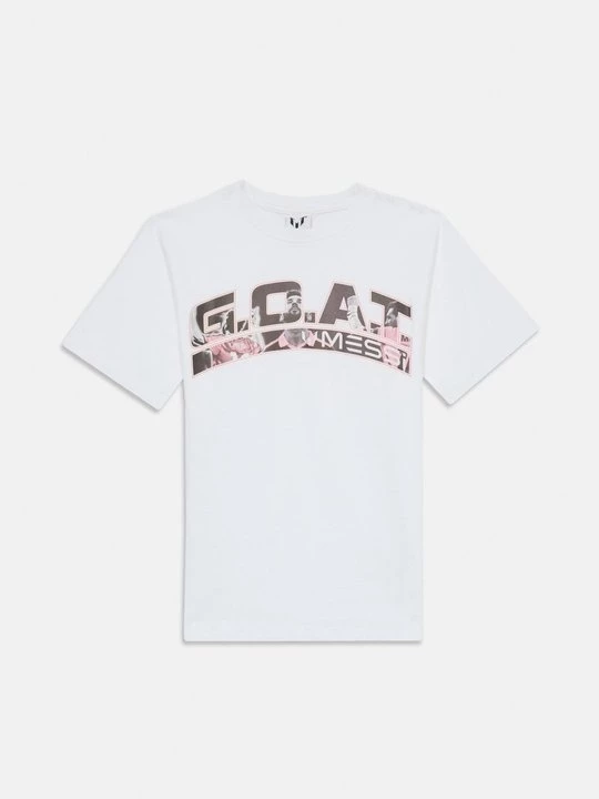 Foto van product T-shirt print Messi wit