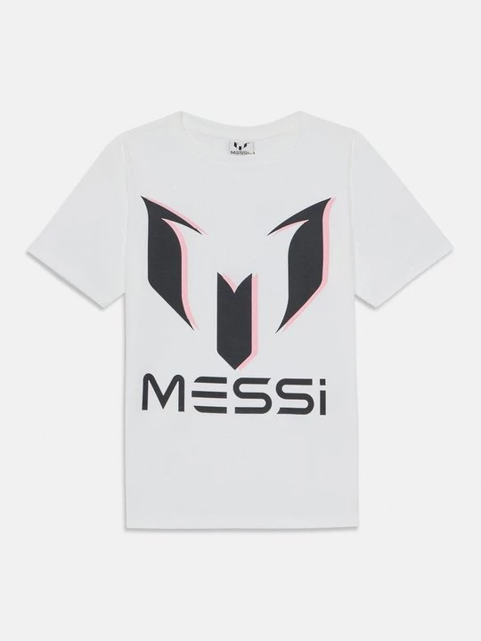 Foto van product T-shirt print Messi wit