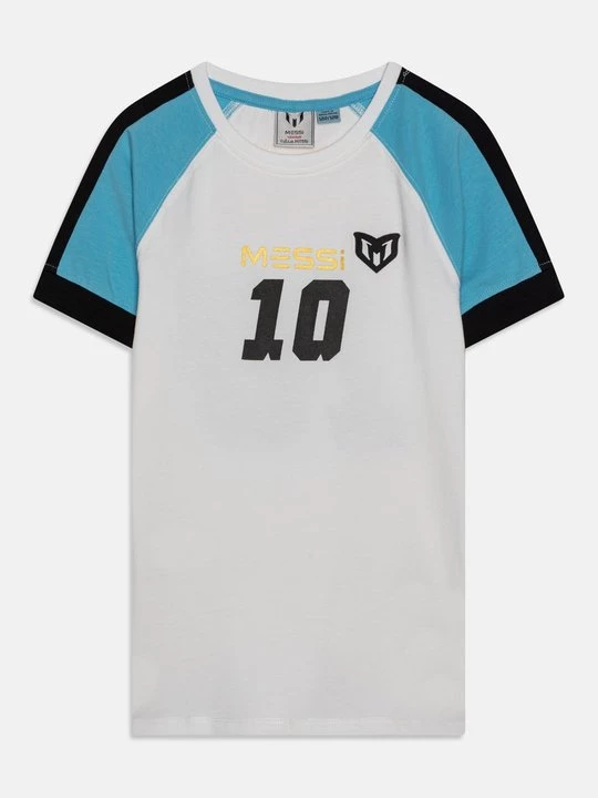 Foto van product T-shirt print Messi wit