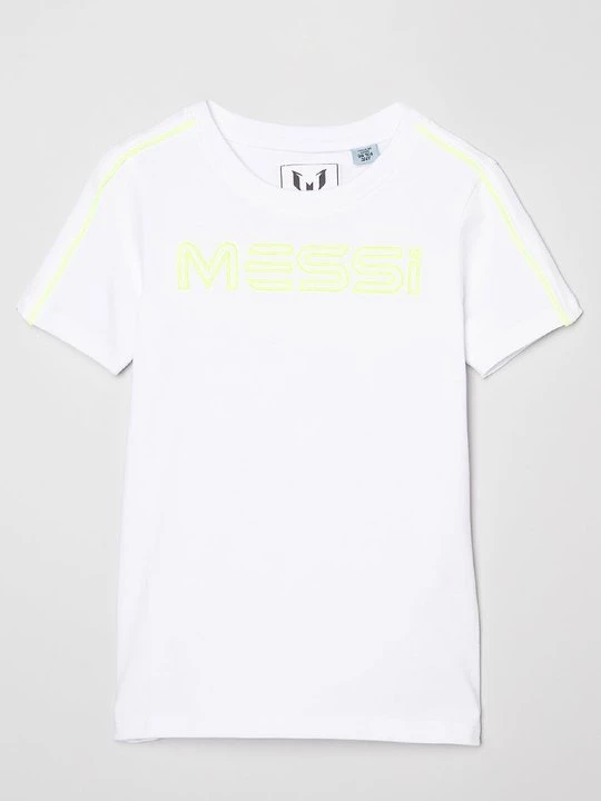 Foto van product T-shirt print Messi wit