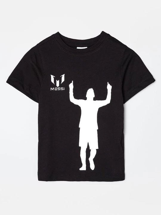 Foto van product T-shirt print Messi zwart