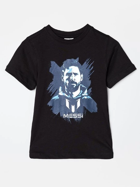 Foto van product T-shirt print Messi zwart