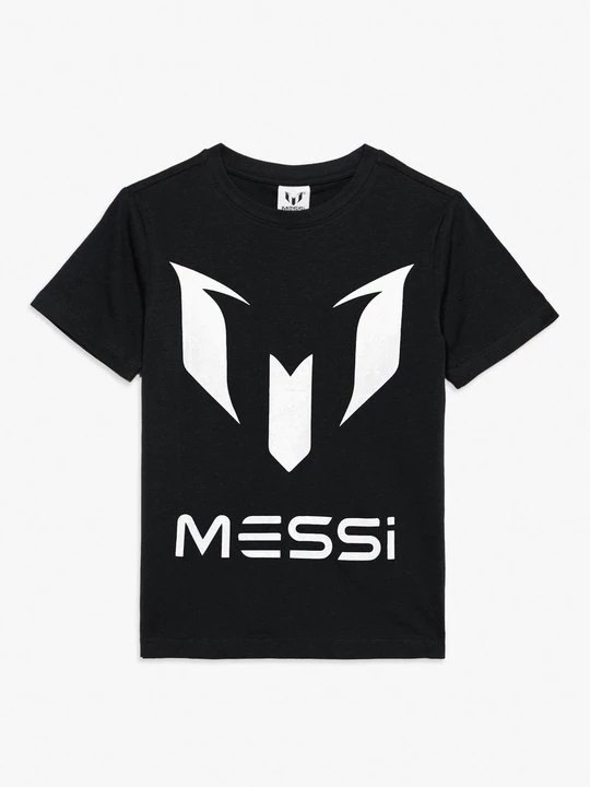 Foto van product T-shirt print Messi zwart