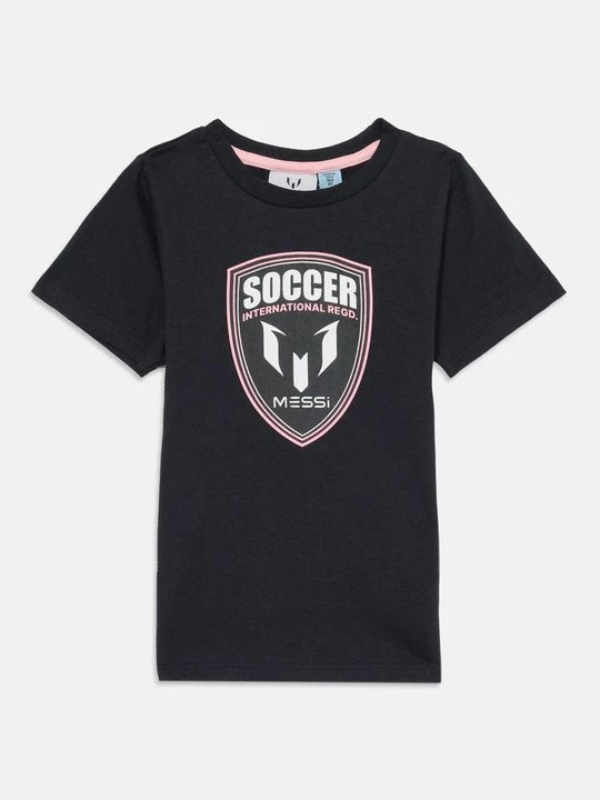 Foto van product T-shirt print Messi zwart