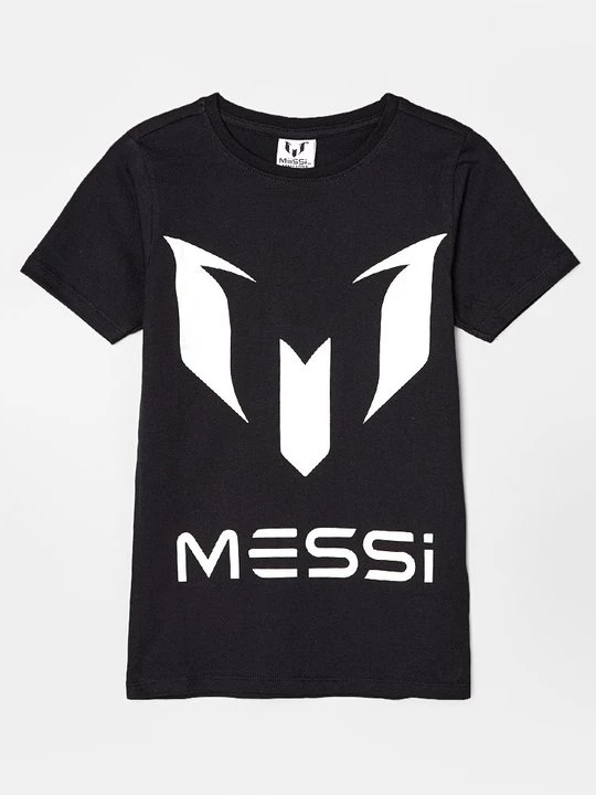 Foto van product T-shirt print Messi zwart