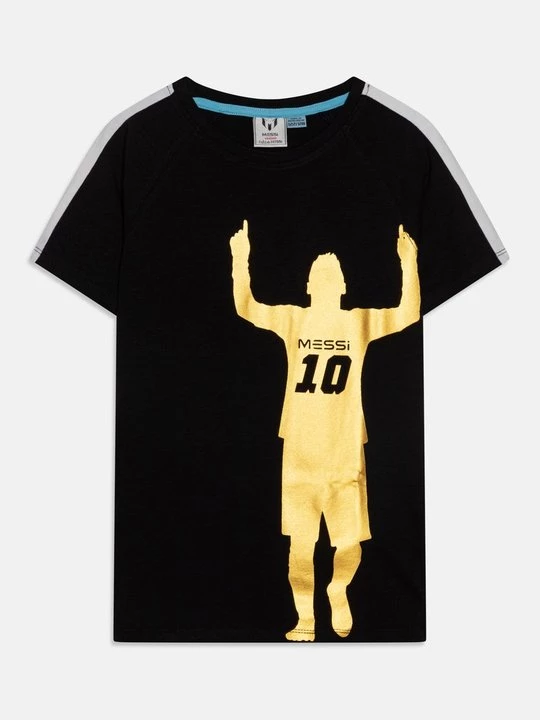 Foto van product T-shirt print Messi zwart