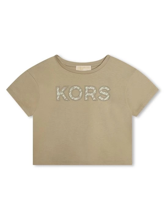 Foto van product T-shirt print Michael Kors beżowy