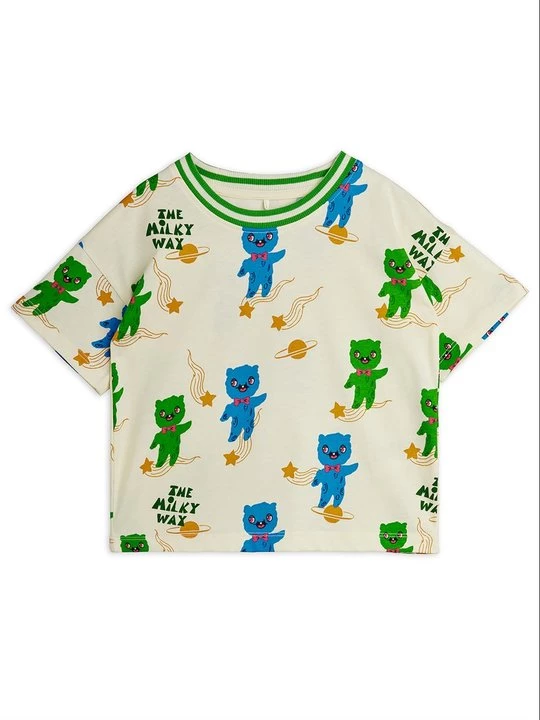 Foto van product T-shirt print Mini Rodini crème