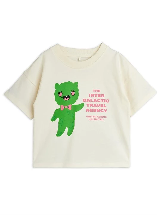 Foto van product T-shirt print Mini Rodini crème