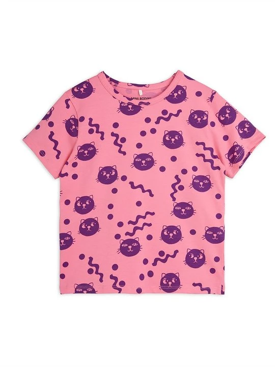 Foto van product T-shirt print Mini Rodini donkerroze