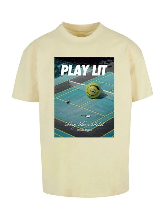 Foto van product T-shirt print Mister Tee geel