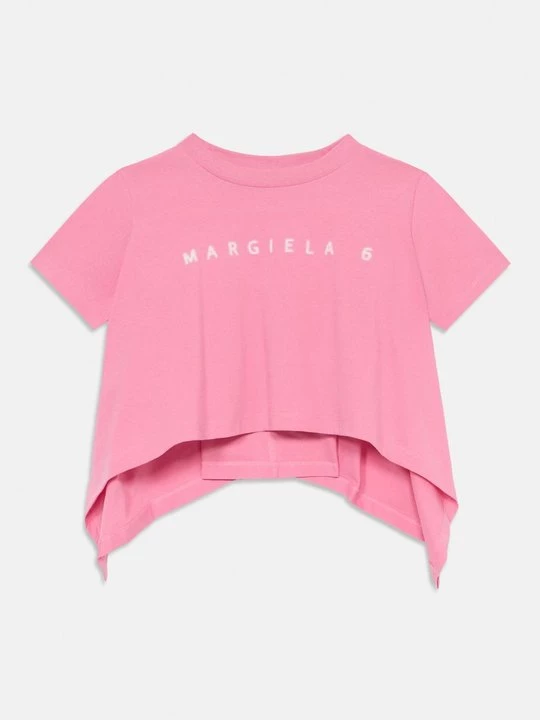 Foto van product T-shirt print MM6 Maison Margiela donkerroze
