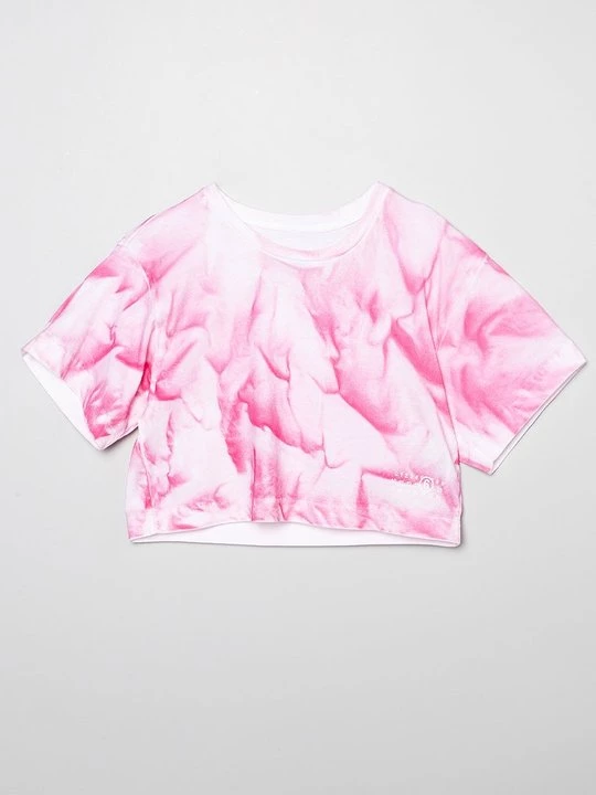 Foto van product T-shirt print MM6 Maison Margiela donkerroze