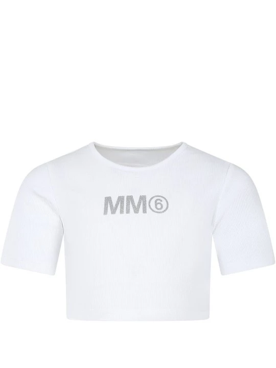 Foto van product T-shirt print MM6 Maison Margiela wit