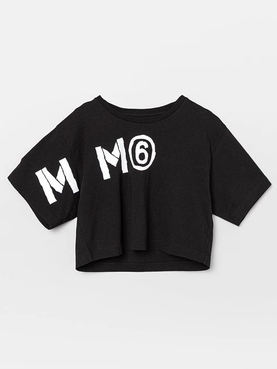 Foto van product T-shirt print MM6 Maison Margiela zwart