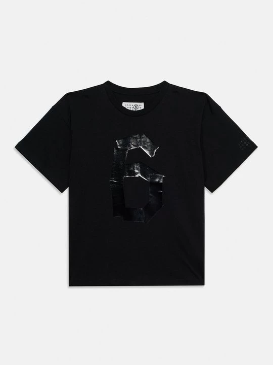 Foto van product T-shirt print MM6 Maison Margiela zwart
