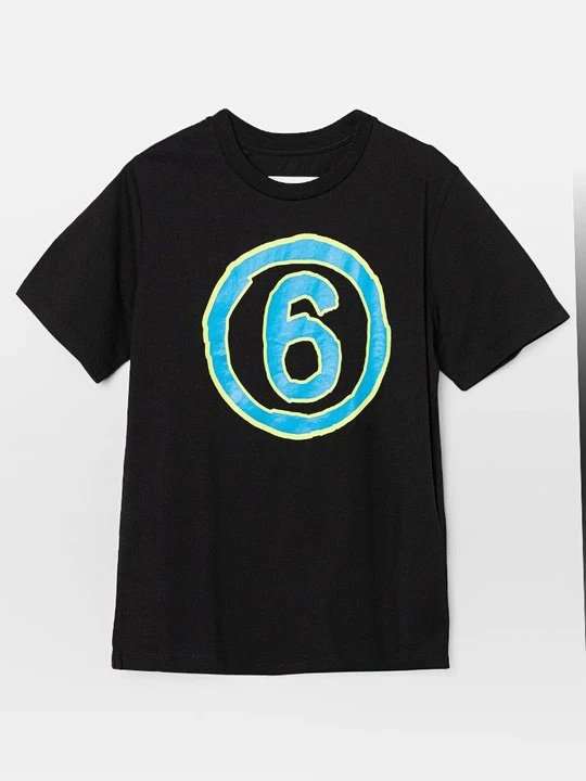 Foto van product T-shirt print MM6 Maison Margiela zwart