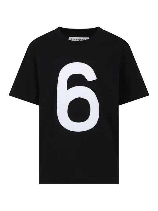Foto van product T-shirt print MM6 Maison Margiela zwart