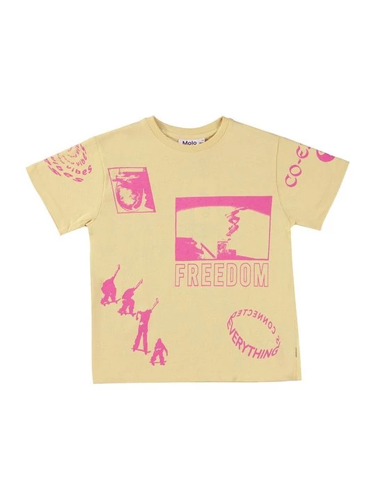 Foto van product T-shirt print Molo beżowy
