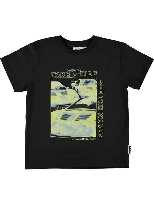 Foto van product T-shirt print Molo donkerbruin