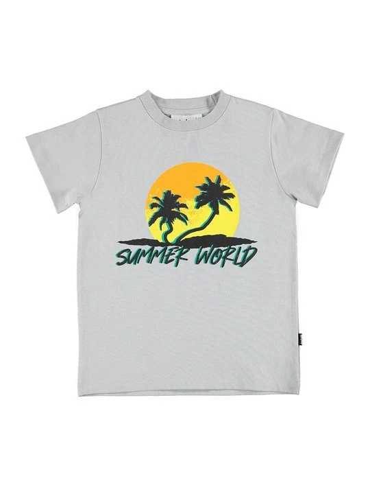 Foto van product T-shirt print Molo geel