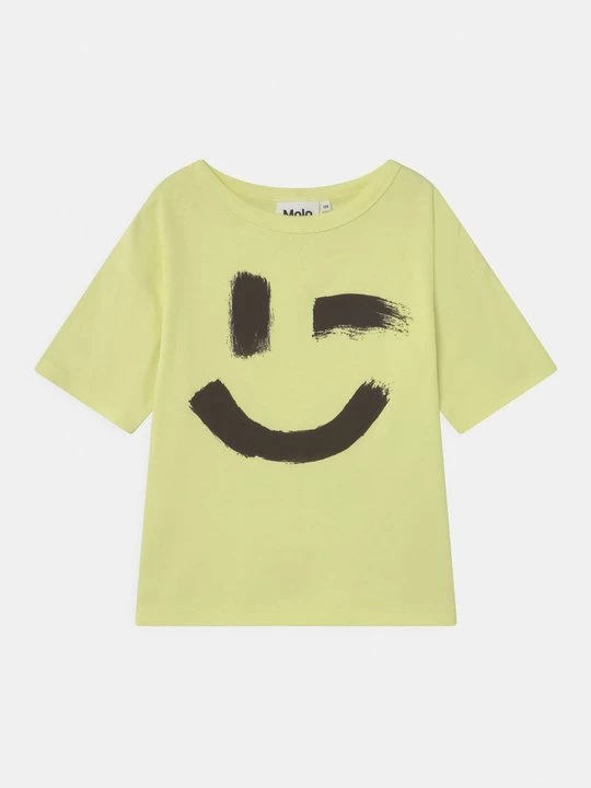 Foto van product T-shirt print Molo neongeel