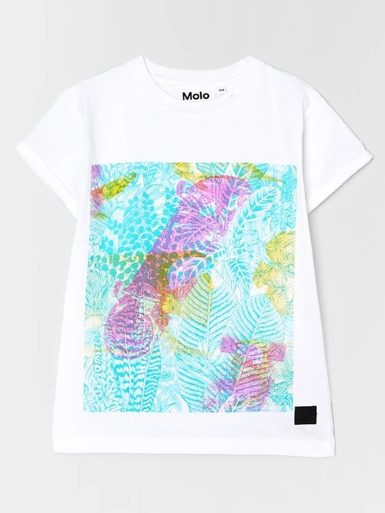 Foto van product T-shirt print Molo wit