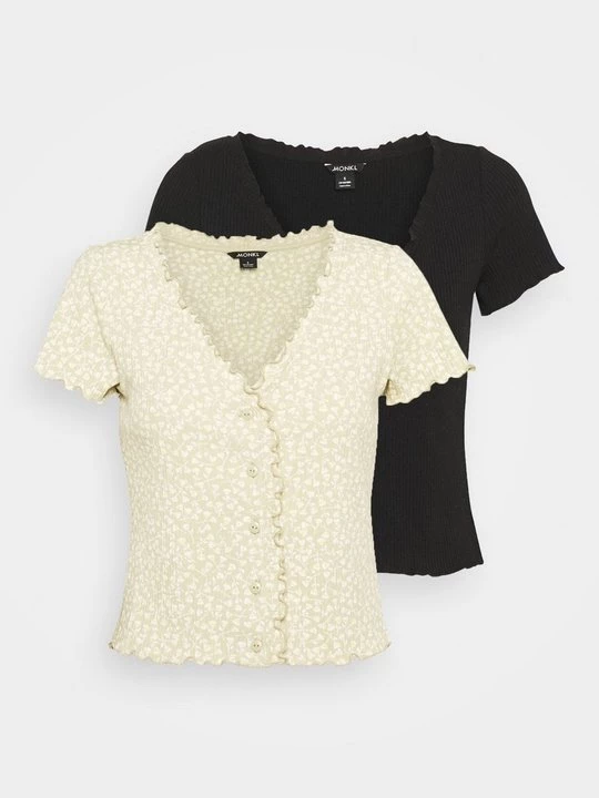 Foto van product T-shirt print Monki zwart