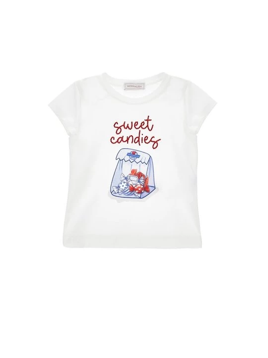 Foto van product T-shirt print Monnalisa wit
