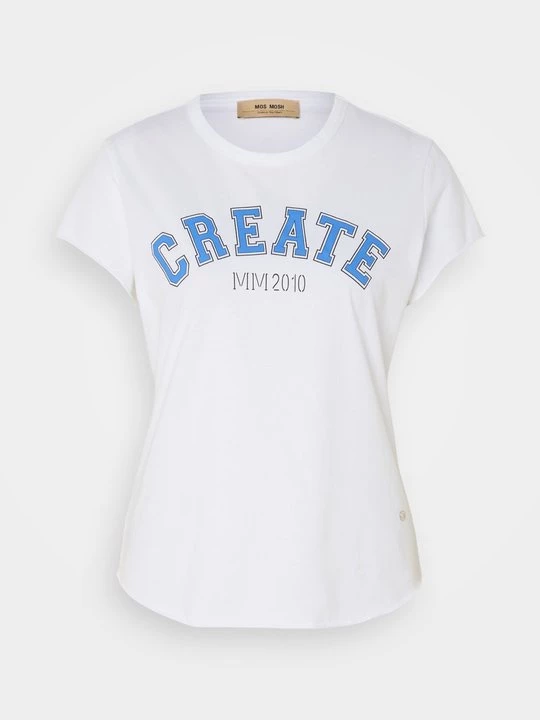 Foto van product T-shirt print MOS MOSH lichtblauw