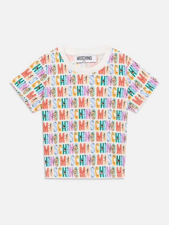 Foto van product T-shirt print MOSCHINO crème