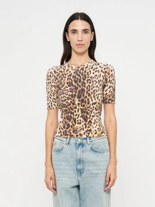 Foto van product T-shirt print MOSCHINO crème