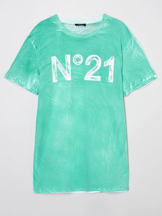 Foto van product T-shirt print N°21 groen