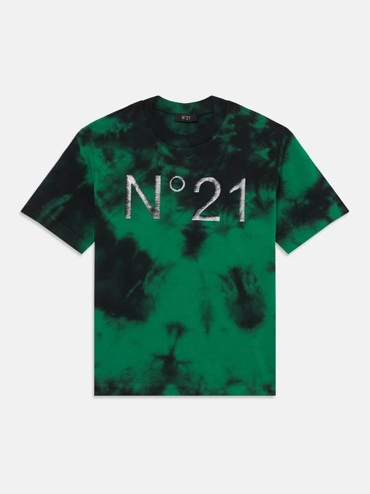 Foto van product T-shirt print N°21 groen