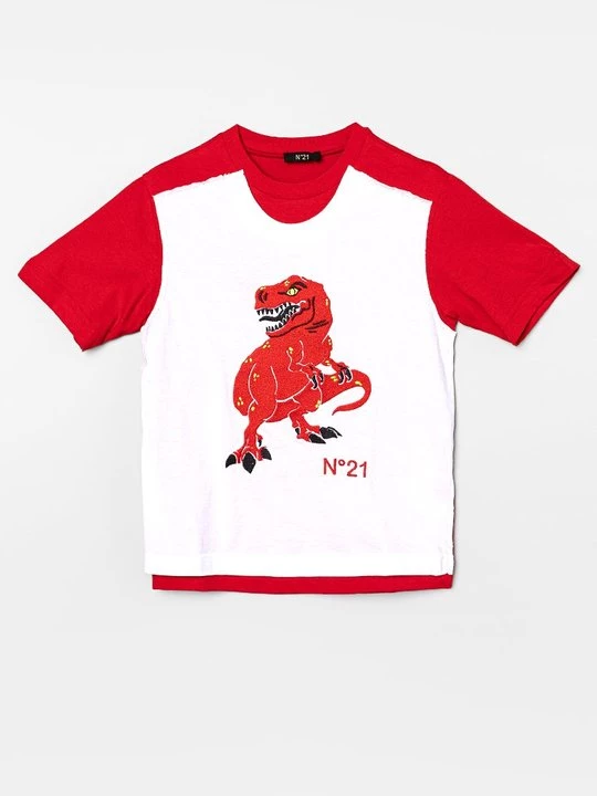 Foto van product T-shirt print N°21 rood
