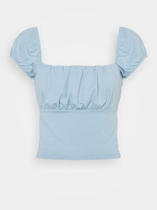Foto van product T-shirt print NA-KD lichtblauw