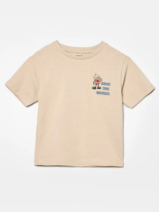 Foto van product T-shirt print NAME IT beżowy