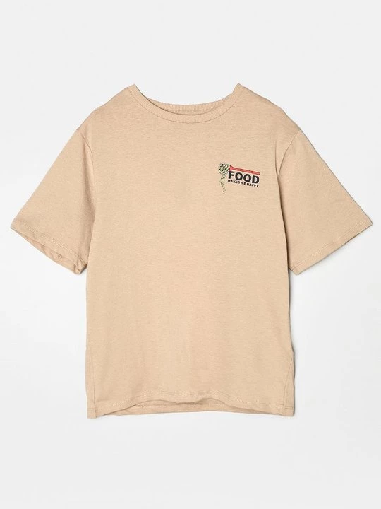 Foto van product T-shirt print NAME IT beżowy