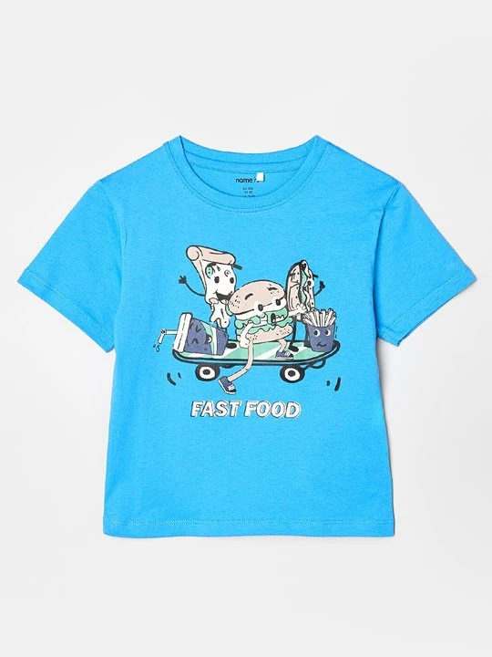 Foto van product T-shirt print NAME IT blauw
