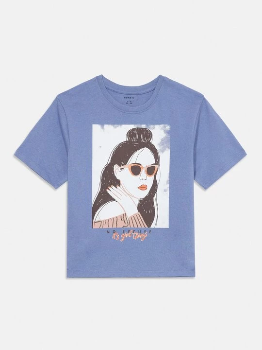 Foto van product T-shirt print NAME IT blauw